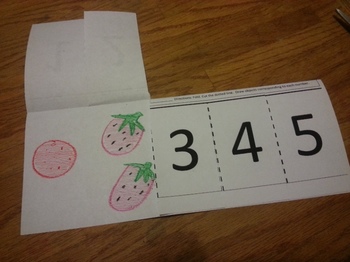 Preview of Counting 1-5 Foldable Activity Math