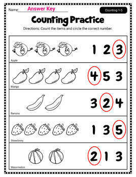 Count And Write How Many / Numbers 1-5 Worksheets - Free by Homeschool ...