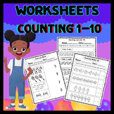 Counting 1-5 and 1-10 Worksheets