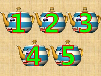 Preview of Counting 1 - 5 with Blinking Tea Pots