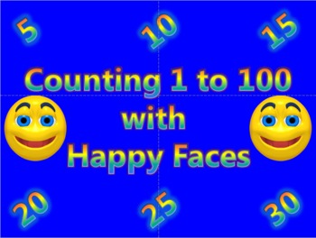 Preview of Counting 1 to 100 Activity with Happy Faces