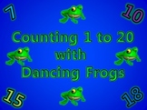 Counting 1 to 20 Activity with Dancing Frogs
