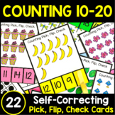 Counting 10-20 Clip Cards: Numbers 10-20 Ten Frames and Objects