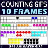 Counting 10 Frame GIFs - Animated Clipart - Ten Frames Clip Art