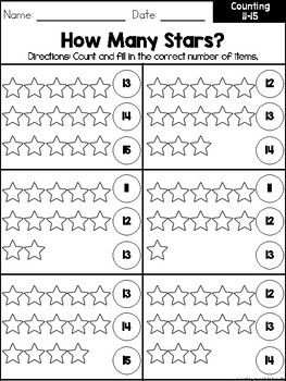 counting 11 15 workbook by teaching special thinkers gabrielle dixon