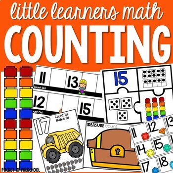 Preview of Counting 11-20 Unit for Preschool, Pre-K, and Kindergarten