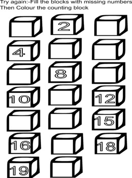 Preview of Counting Worksheet