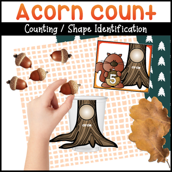 Counting Acorns Math Counting Activity | Fall Counting Activity by ...