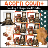 Counting Acorns Math Counting Activity | Fall Counting Activity