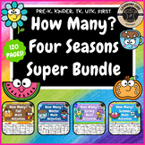 Counting Activities Bundle Spring, Summer, Fall, Winter, P