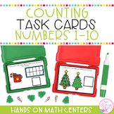Number Practice Task Cards | Kindergarten Math Centers | D