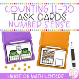 Numbers 11-20 | Kindergarten Task Cards | October & Hallow