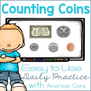 Preview of Counting American Coins (Distance Learning)