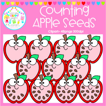 Preview of Counting Apple Seeds Clipart