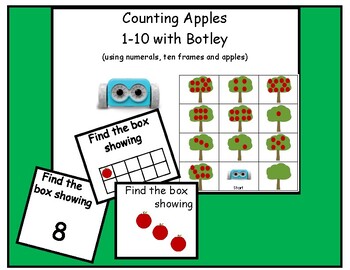 Preview of Counting Apples 0-10 with Botley the Coding Robot