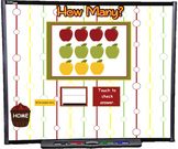 Counting Apples 0 to 20 SMART BOARD Game