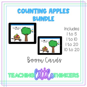 Preview of Counting Apples - Boom Cards