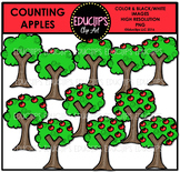 Counting Apples Clip Art Bundle {Educlips Clipart}