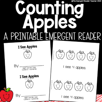 Preview of Counting Apples Emergent Reader Level A