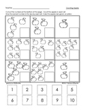 Counting Apples FREEBIE Cut and Paste 1 to 10