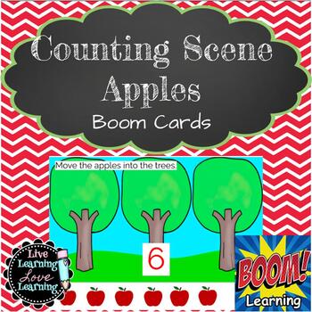 Preview of Counting Apples Scene 1-10 | Boom Cards