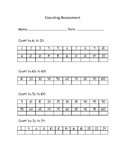 Counting Assessment Recording Sheet