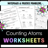 Counting Atoms Notes and Practice Worksheets