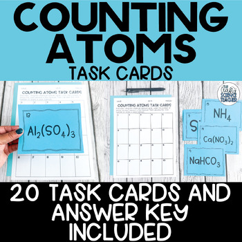 Preview of Counting Atoms Task Cards