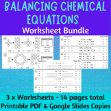 Counting Atoms and Balancing Chemical Equations | Workshee