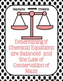 Counting Atoms from Chemical Equations and the Law of Cons