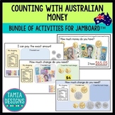 Count, add, & calculate change with Australian money Jambo