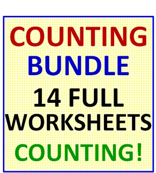 Preview of Counting BUNDLE 14 Worksheets