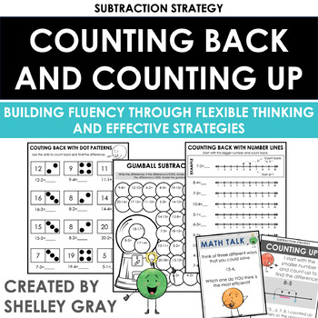 Preview of Counting Back and Counting Up Subtraction Strategy - Mental Math Strategies