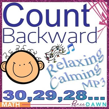 Preview of Counting Backward Song MP3 - Math & Calm Behavior Management