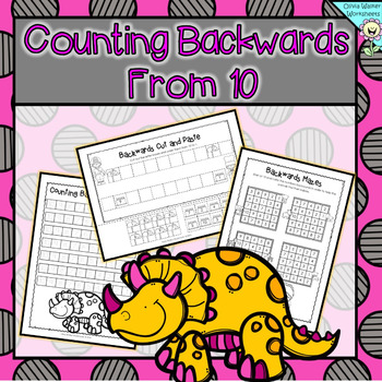 Counting Backwards From 10 - Ten to One - Kindergarten Worksheets and