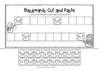 Counting Backwards From 20 - Twenty - Worksheets and Printables