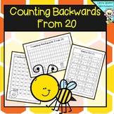 Counting Backwards Twenty -  Worksheets with mazes, number