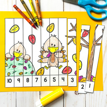 Thanksgiving Number Puzzles: Counting Backward from 20 by Clearly Primary