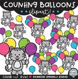 Counting Balloons Clipart