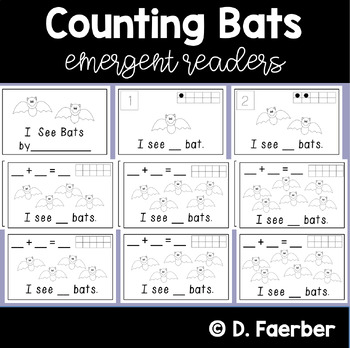 Preview of Counting Bats: Emergent Reader with Differentiated Math - Counting, Addition