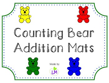 Preview of Counting Bear Addition Mats - Sums to 10