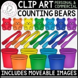 Counting Bears CLIP ART with Moveable Pieces for Digital R