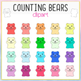 Counting Bears Clip-Art