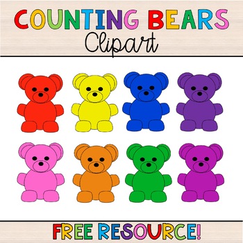 Preview of Counting Bears Clip Art