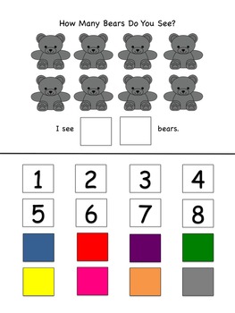 Counting Bears: How Many? What Colour? by Adventures in the ATC