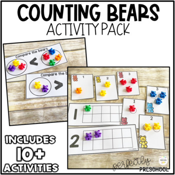 Preview of Counting Bears-Sorting Mats and Activities Preschool