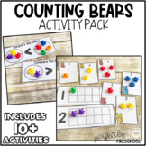Counting Bears-Sorting Mats and Activities Preschool