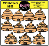 Counting Bees Clip Art Bundle  {Educlips Clipart}