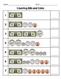 Counting Bills and Coins