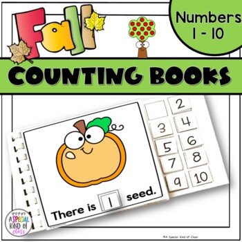 Preview of Counting Books for numbers 1 to 10 - Fall
